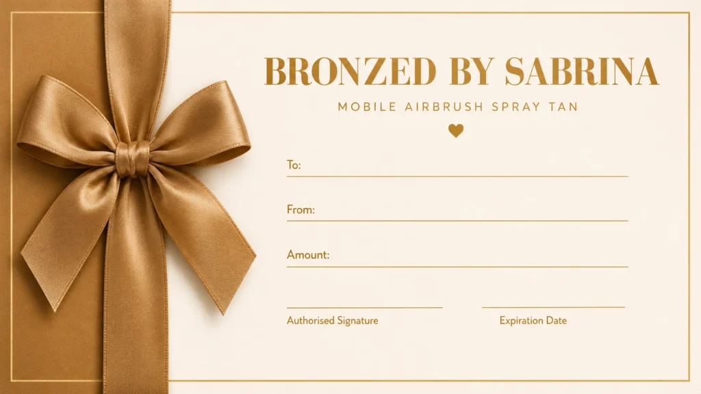 Bronzed By Sabrina Digital Gift Card